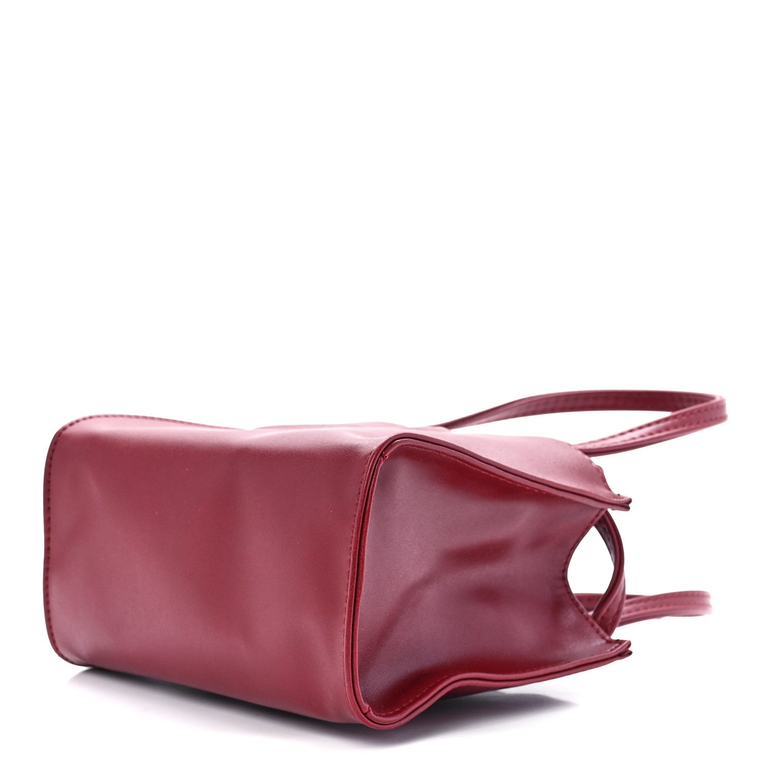 Telfar Vegan Leather Small Shopping Bag Oxblood 9 of 11