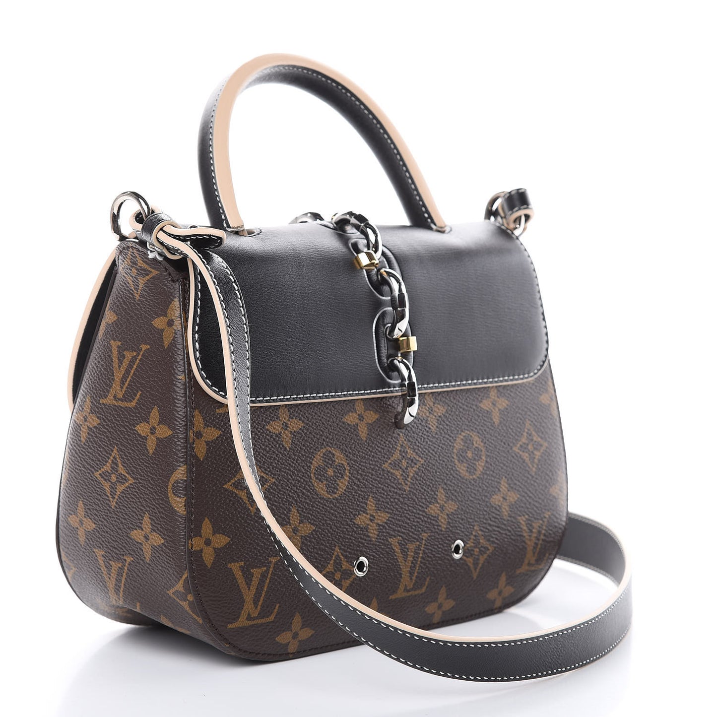 Calfskin Monogram Chain It Bag PM Black
