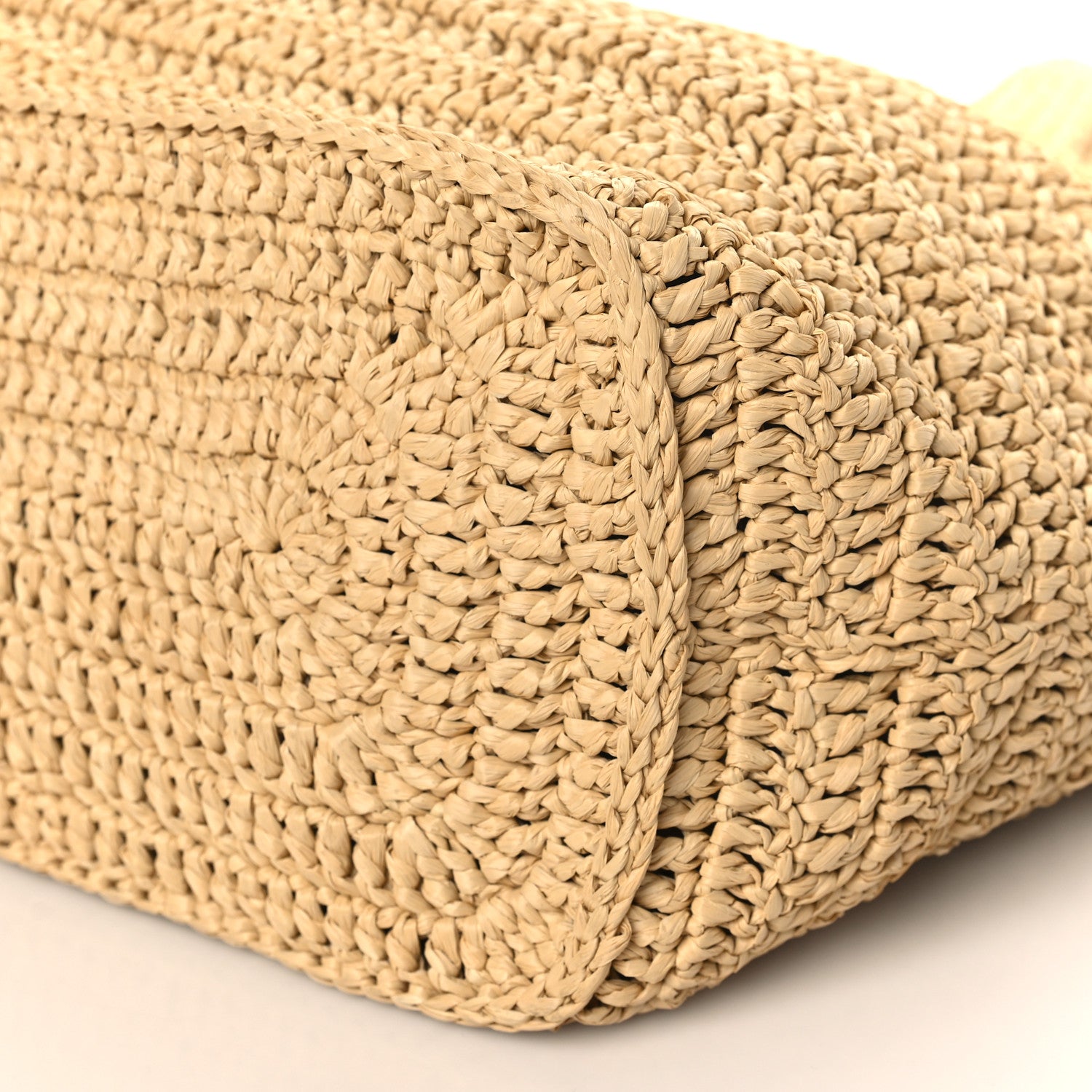 Saint Laurent Raffia Rive Gauche Tote Natural 9 of 9