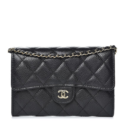 Chanel Caviar Quilted Classic Clutch With Chain Black 1 of 8