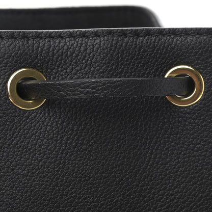 Louis Vuitton Calfskin Lockme Bucket MM Black 10 of 11