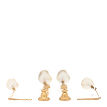 Christian Dior Pearl J'adior Dangle Earrings Gold 3 of 4