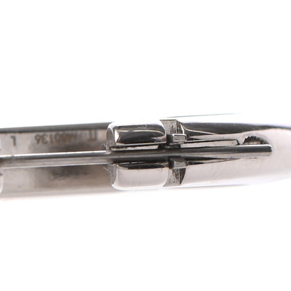 Louis Vuitton Palladium Louise Hoop Earrings Silver 4 of 5