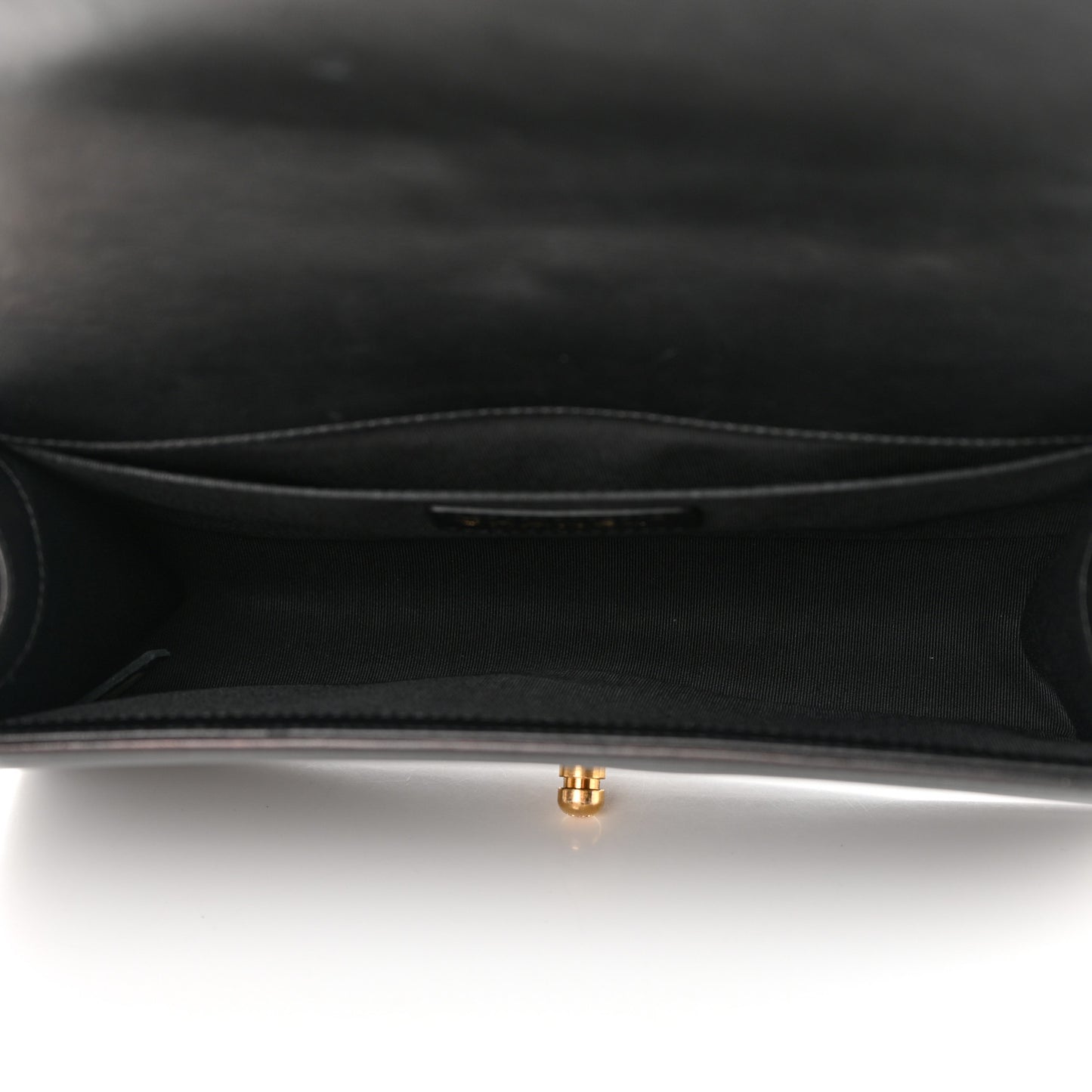 Lambskin Quilted Medium Boy Flap Black