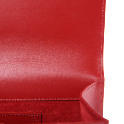 Saint Laurent Smooth Calfskin Cassandre Clutch Rouge Orient 11 of 12