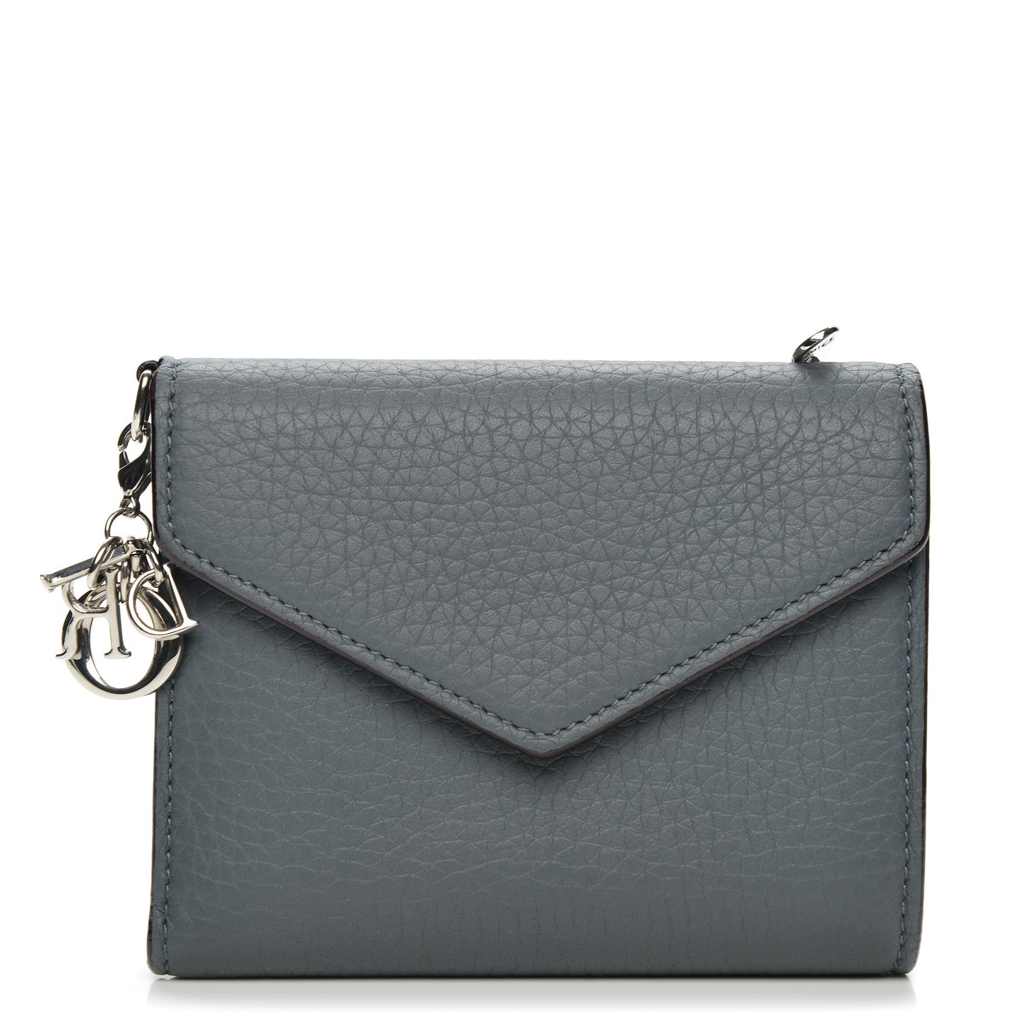 Bullcalf Diorissimo Medium Envelope Wallet Grey Blue