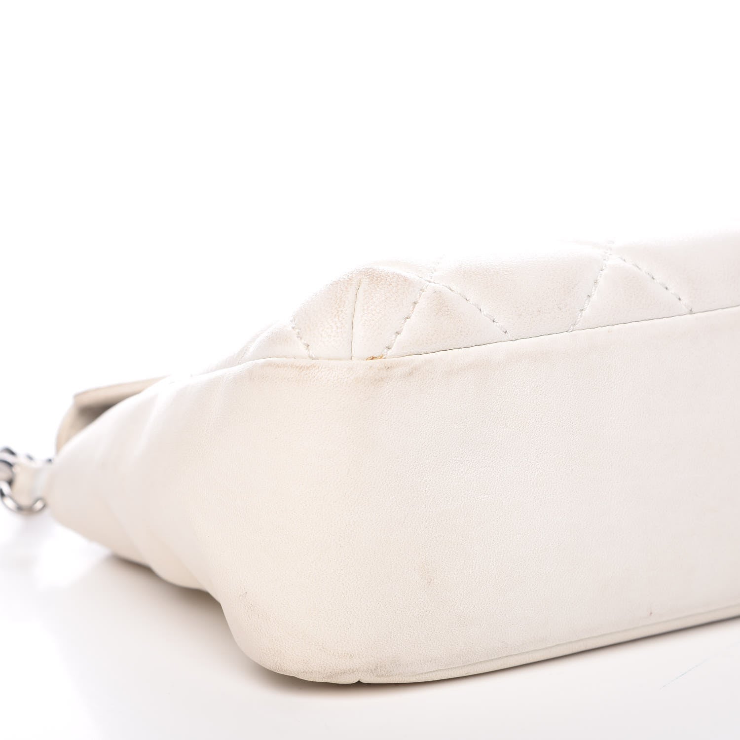 Chanel Lambskin Quilted Single Flap White 13 of 14