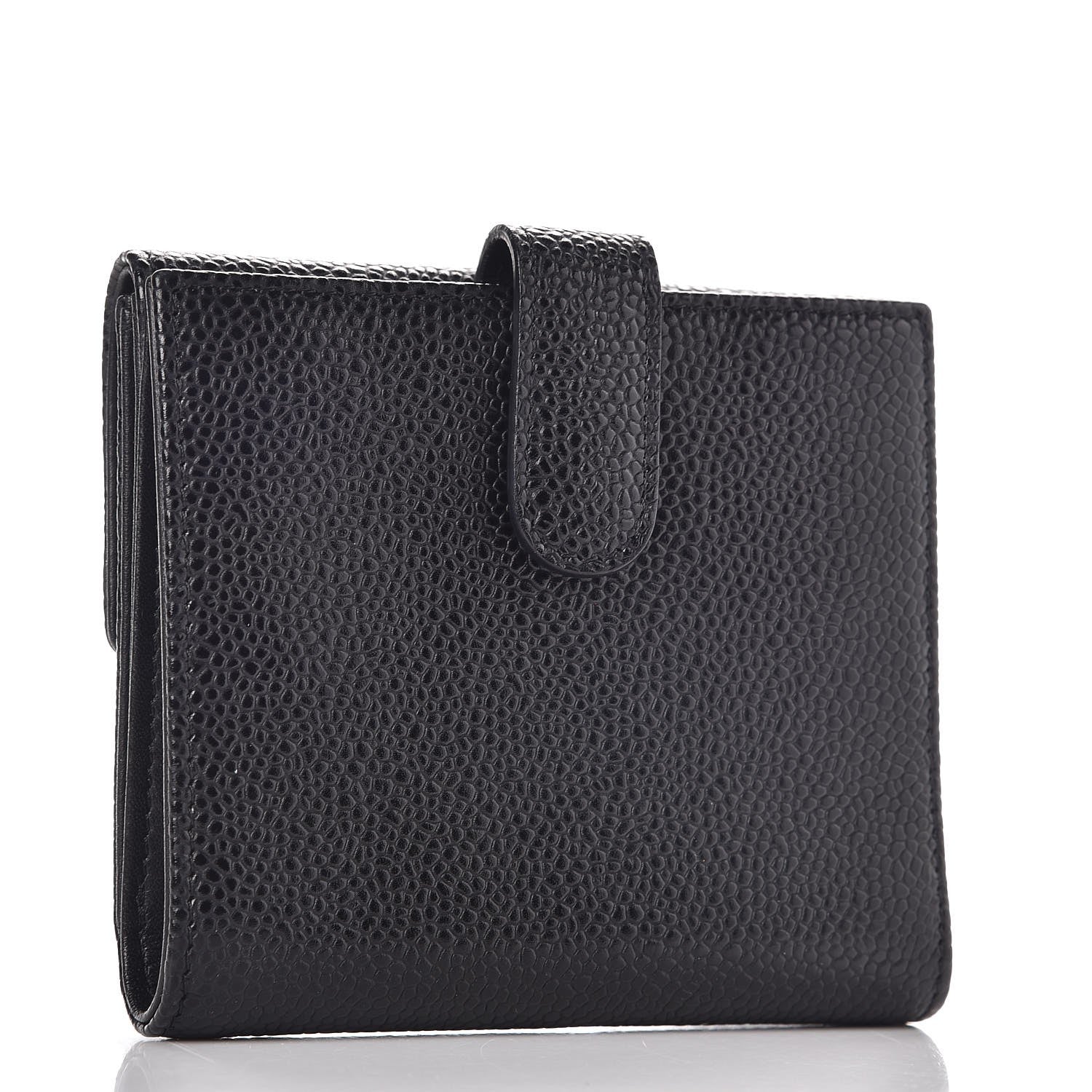 Chanel Caviar Timeless CC Compact Flap Wallet Black 3 of 8