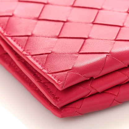 Bottega Veneta Nappa Intrecciato Wallet On Strap Cranberry 7 of 8
