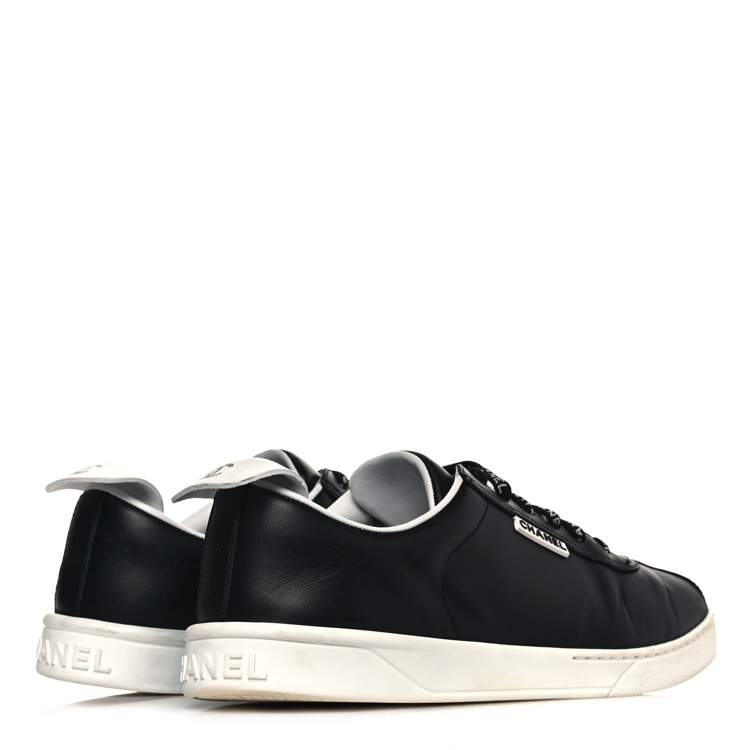 Chanel Calfskin Mens Sneakers 44 Black 4 of 11