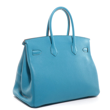 Hermes Togo Birkin 35 Turquoise 13 of 26