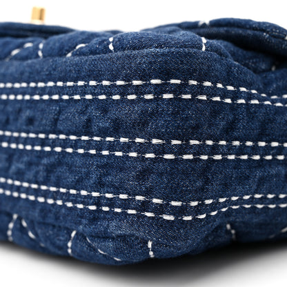 Chanel Denim Quilted Medium Denim Trip Single Flap Blue 10 of 10