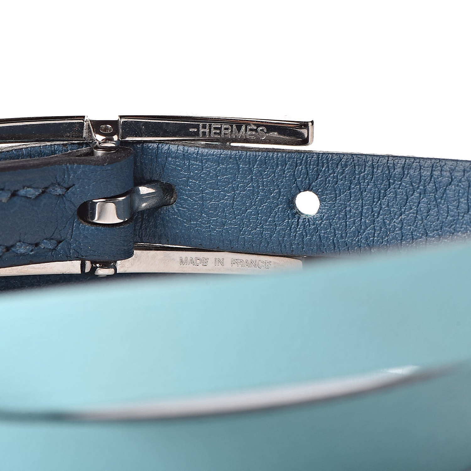 Hermes Swift Behapi Double Tour Bracelet S Bleu Atoll Colvert 4 of 6