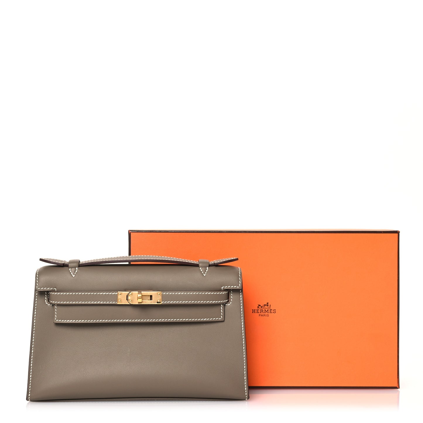 Swift Kelly Pochette Clutch Etoupe