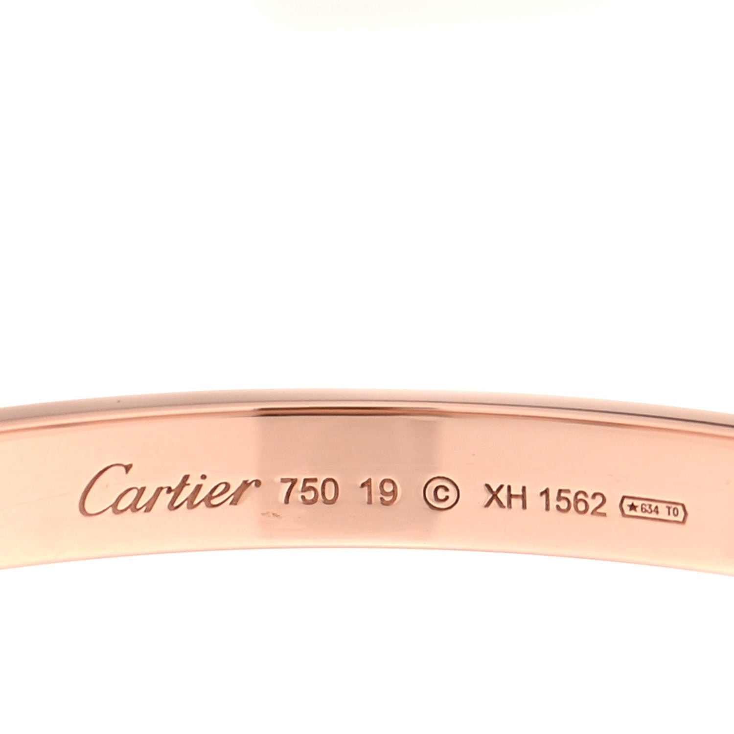 Cartier 18K Pink Gold LOVE Bracelet 19 4 of 5