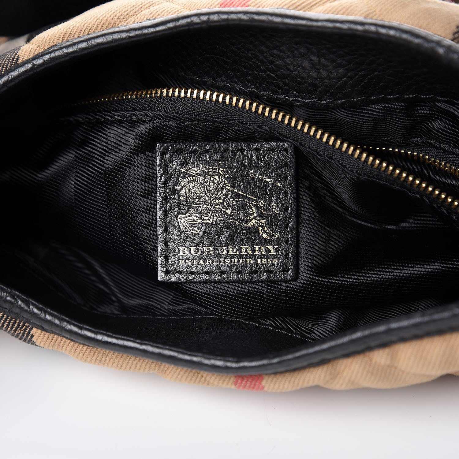 Burberry House Check Quilted Brook Hobo 6 of 8