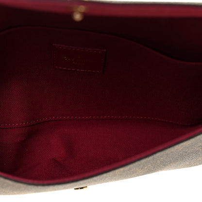 Louis Vuitton Monogram Pochette Felicie Chain Wallet Fuchsia 6 of 9