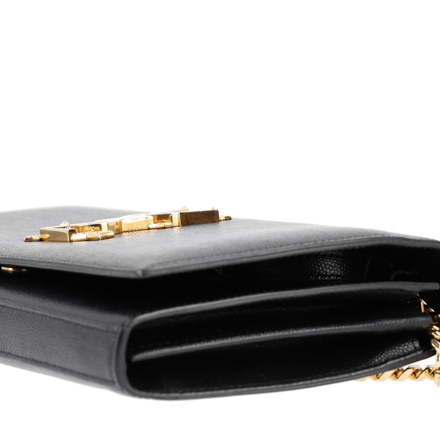 Grain De Poudre Star Studded Monogram Wallet on Chain Black