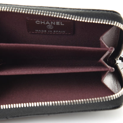 Chanel Caviar Quilted Zip Coin Purse Black 5 of 8