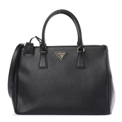 Prada Saffiano Medium Galleria Double Zip Tote Black 1 of 15