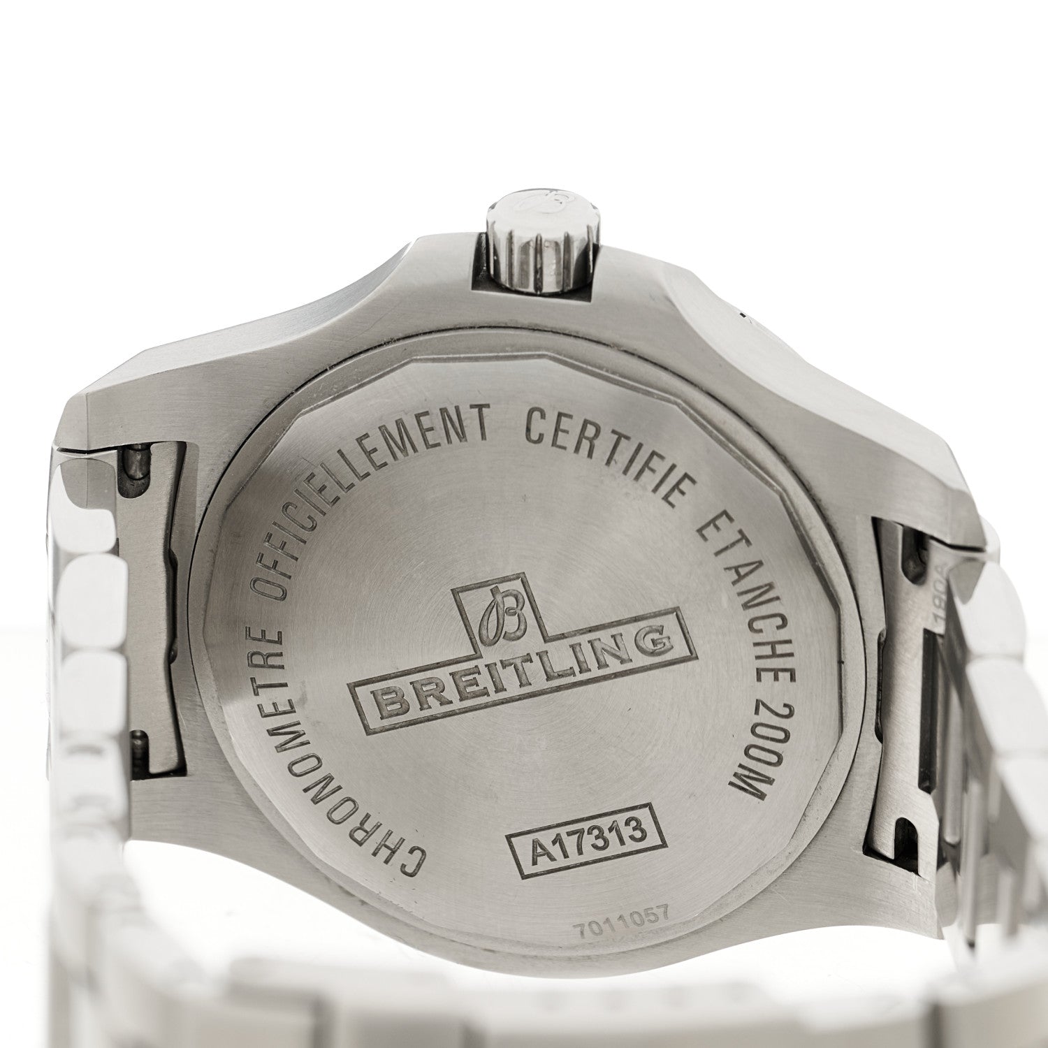 Breitling Stainless Steel 41mm Chronomat Colt Automatic Watch Silver A17313101G1A1 4 of 5
