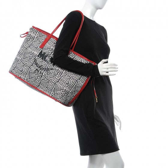 Visetos Large Liz Reversible Shopper Tote Ruby Red