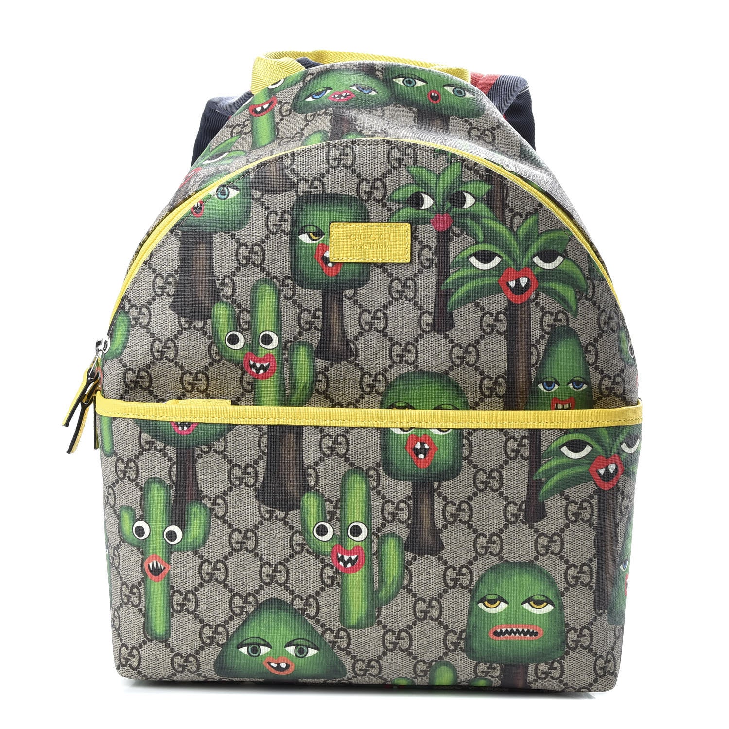 Gucci GG Supreme Monogram Smiling Plants Childrens Backpack 1 of 9
