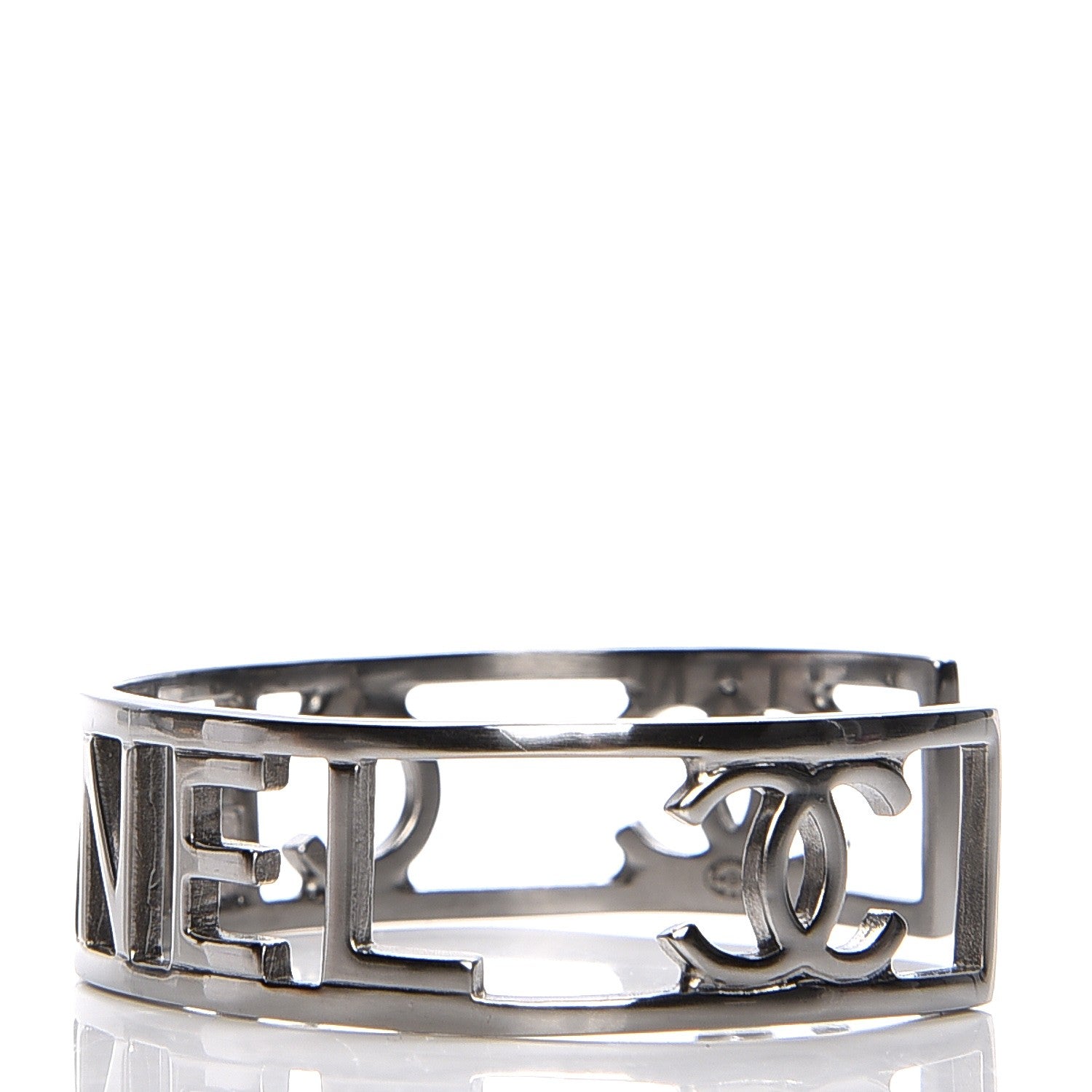 Chanel Ruthenium Logo Cuff 3 of 5