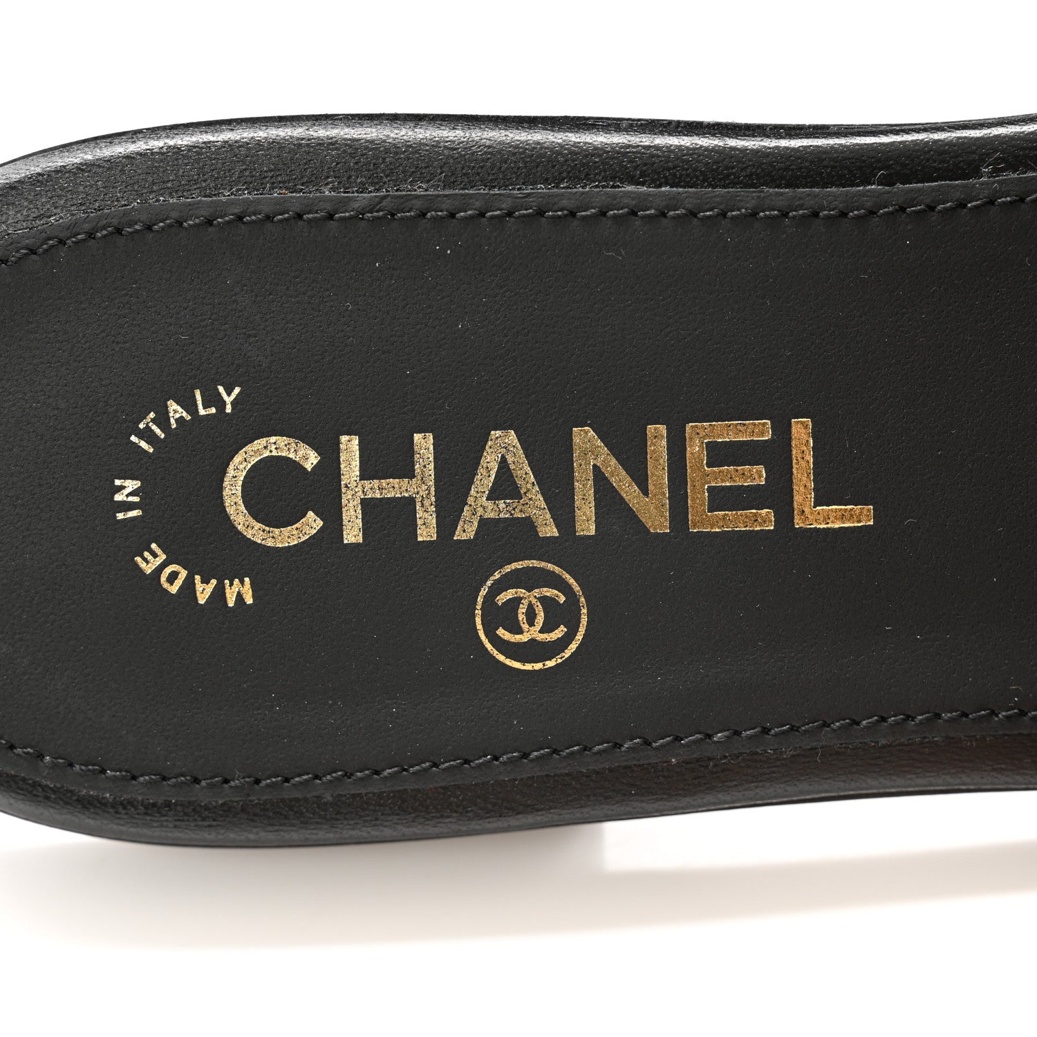 Chanel Lambskin Quilted Turnlock Flat Mules 38 Black 6 of 10