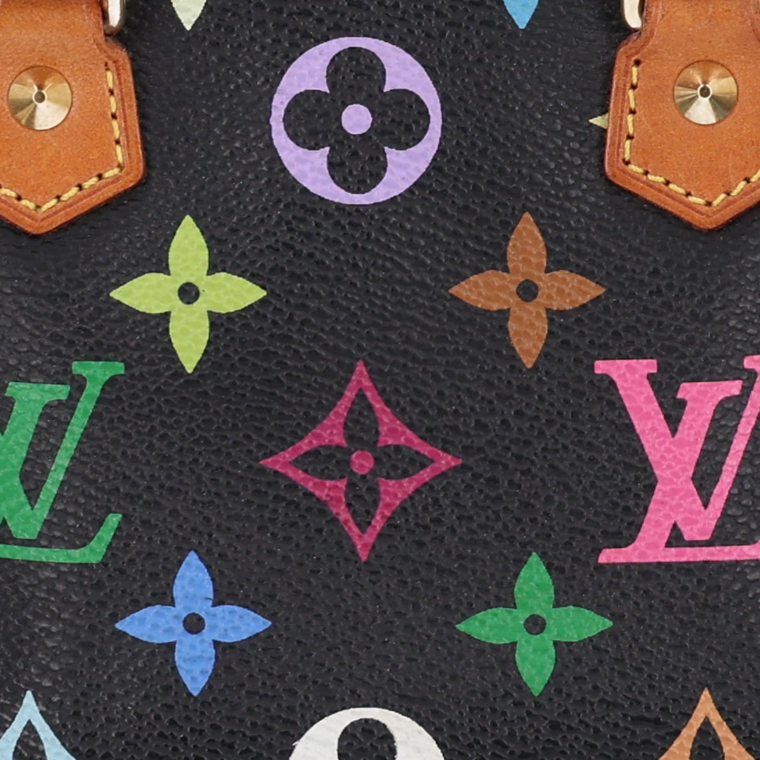 Louis Vuitton Monogram Multicolor Mini Sac HL Speedy Black 7 of 9