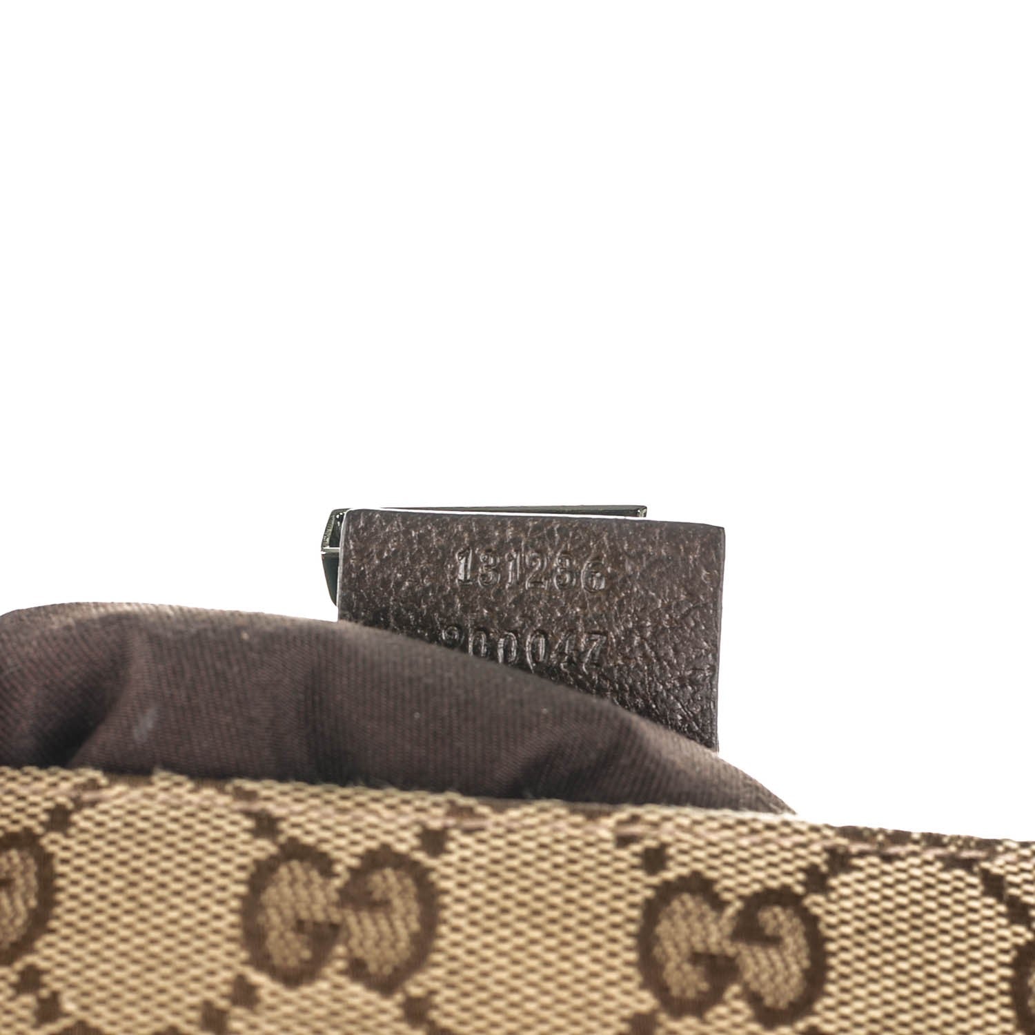 Gucci GG Monogram Buckle Belt Bag Dark Brown 7 of 8