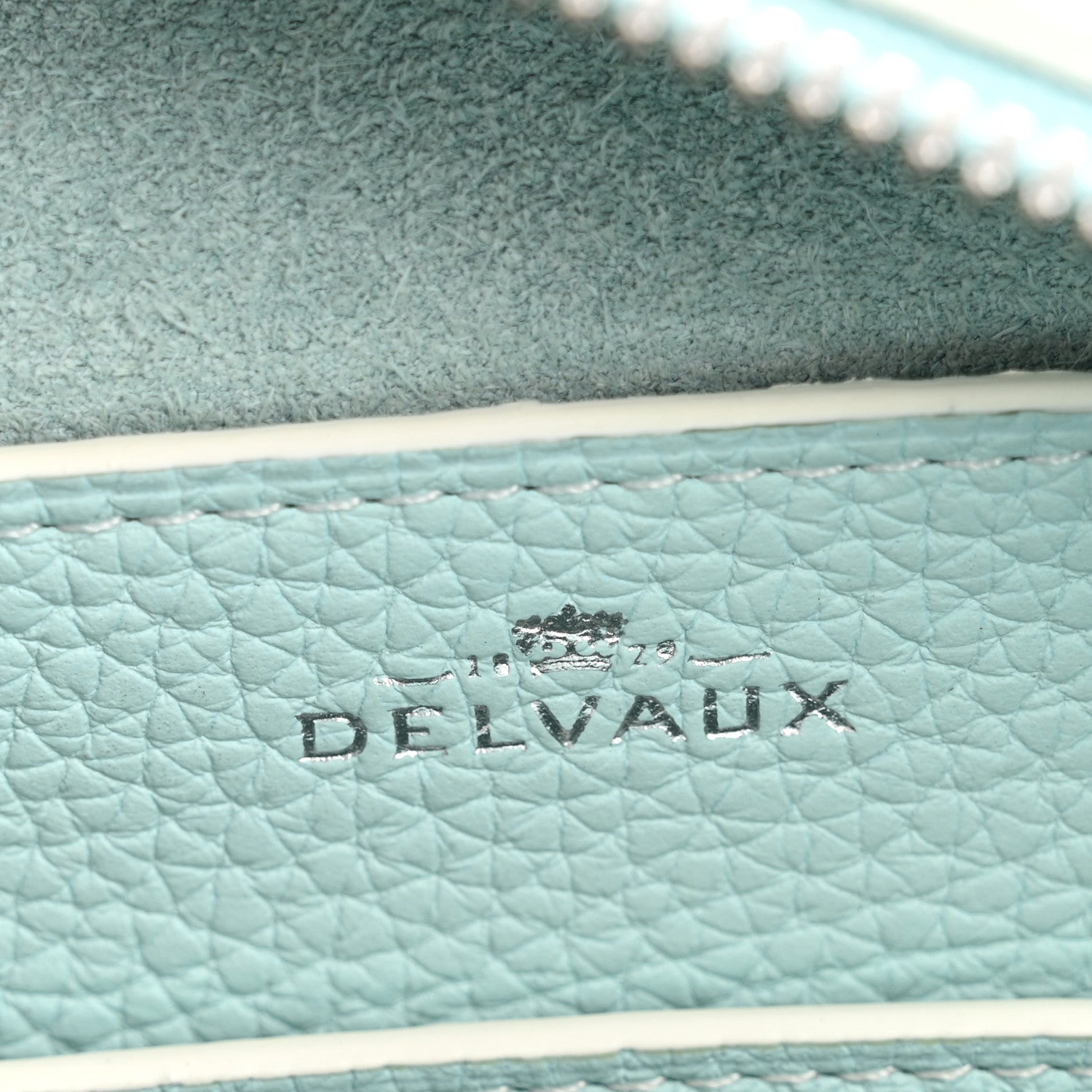 Delvaux Taurillon Soft Mini Cool Box Satchel Light Blue 6 of 13