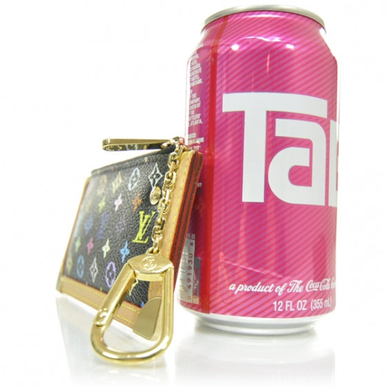 Monogram Multicolor Key Pouch Black