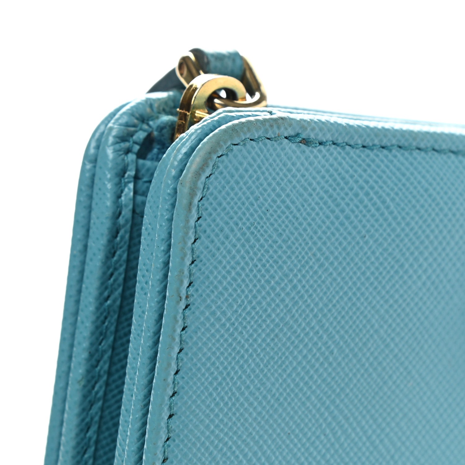 Prada Saffiano Compact Wallet Voyage 10 of 13