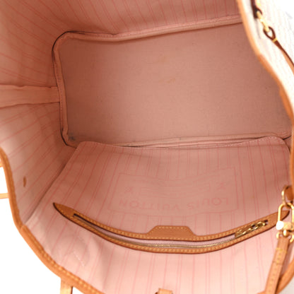 Louis Vuitton Damier Azur Neo Neverfull MM Rose Ballerine 6 of 13