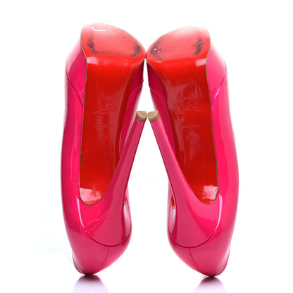 Christian Louboutin Patent Bianca 140 Pumps 37.5 Hot Pink 5 of 8