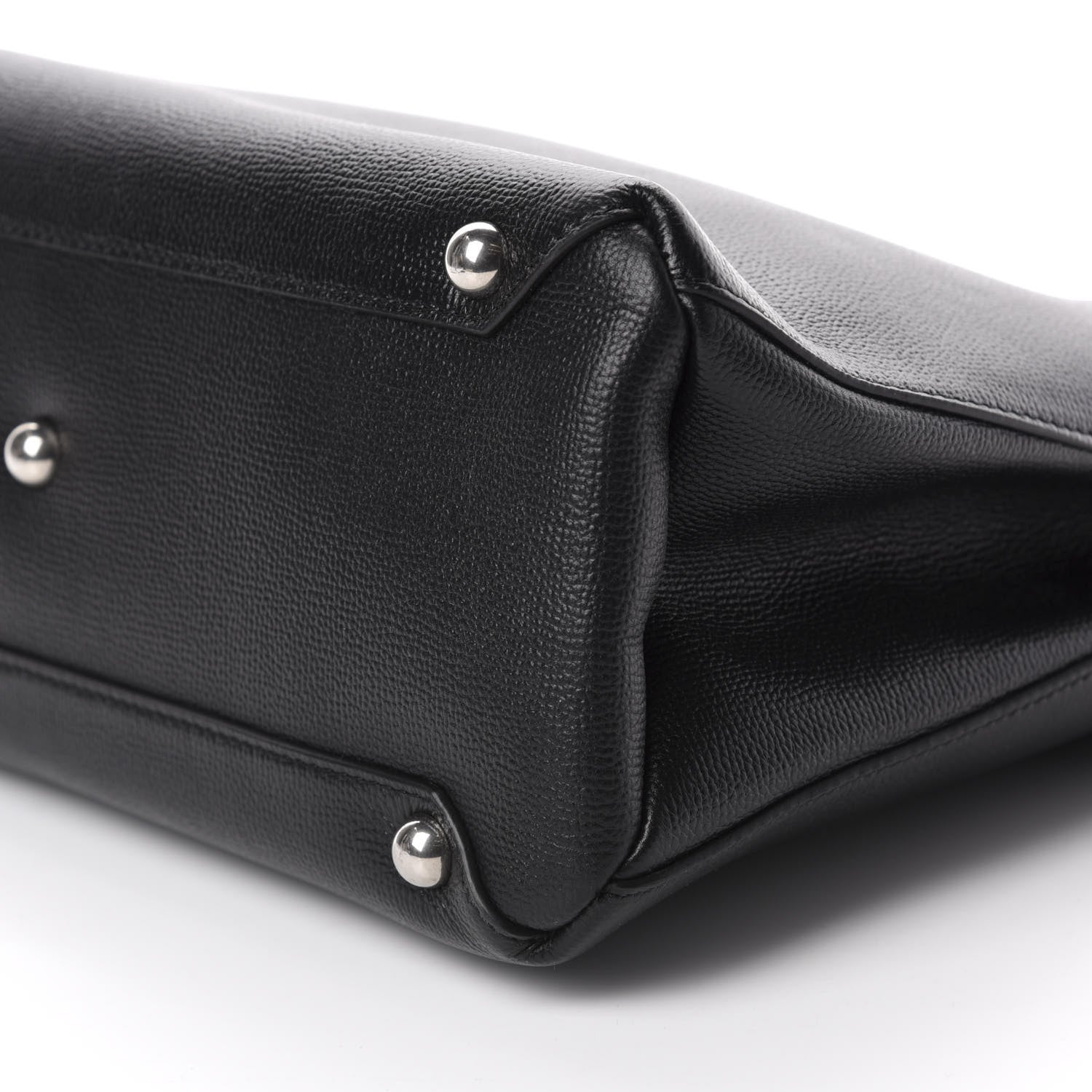 Burberry Derby Calfskin House Check Medium Banner Tote Black 7 of 11