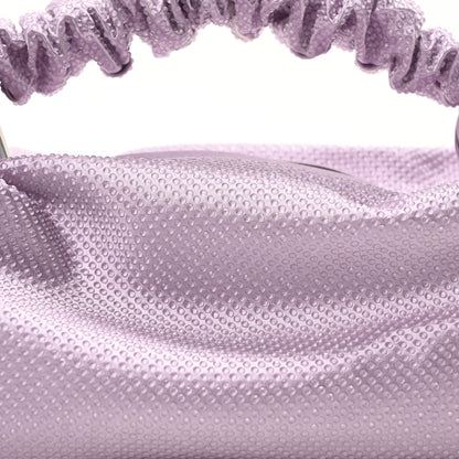 Alexander Wang Mesh Crystal Rhinestone Mini Scrunchie Clutch Winsome Orchid 7 of 10