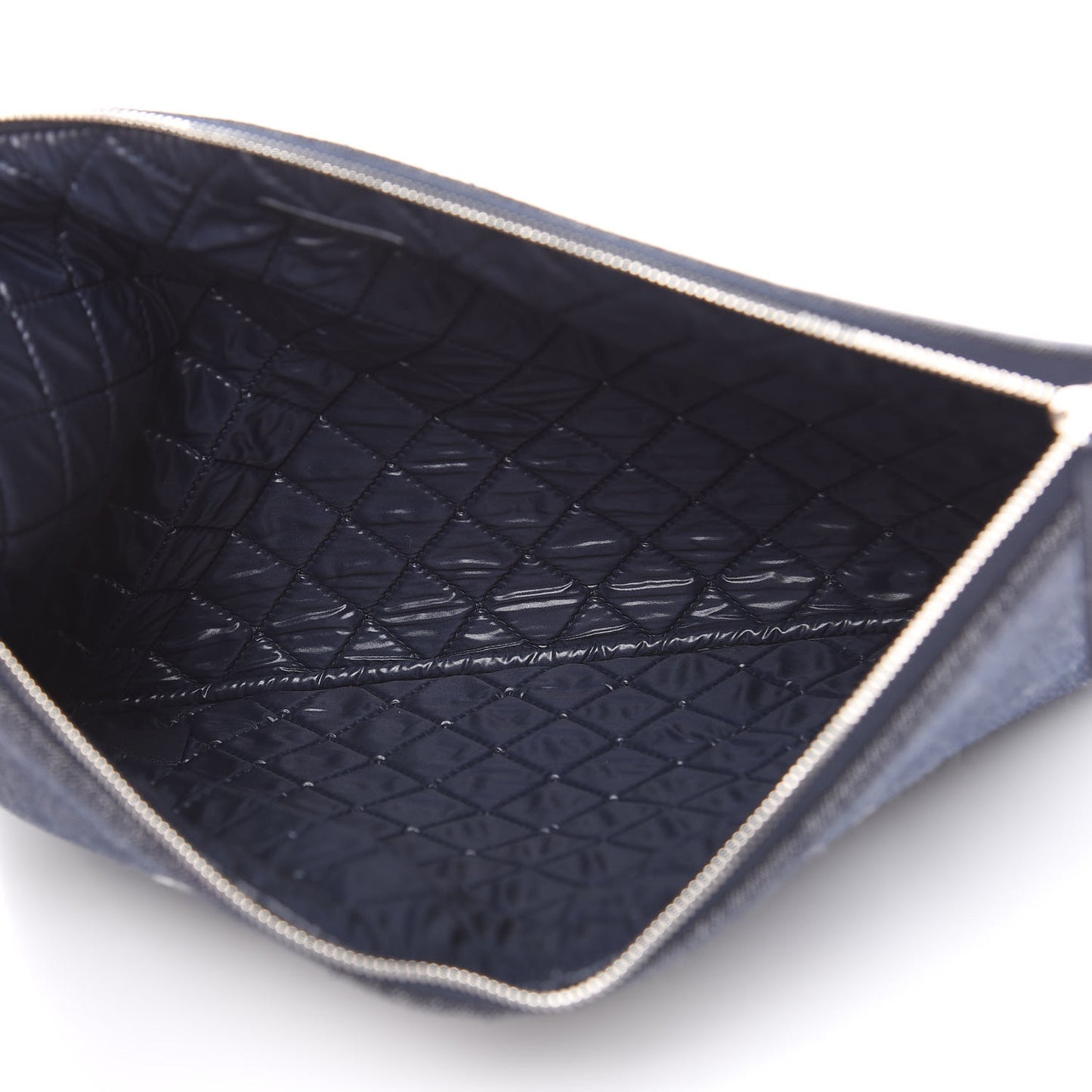 Denim Large Deauville Pouch Dark Blue