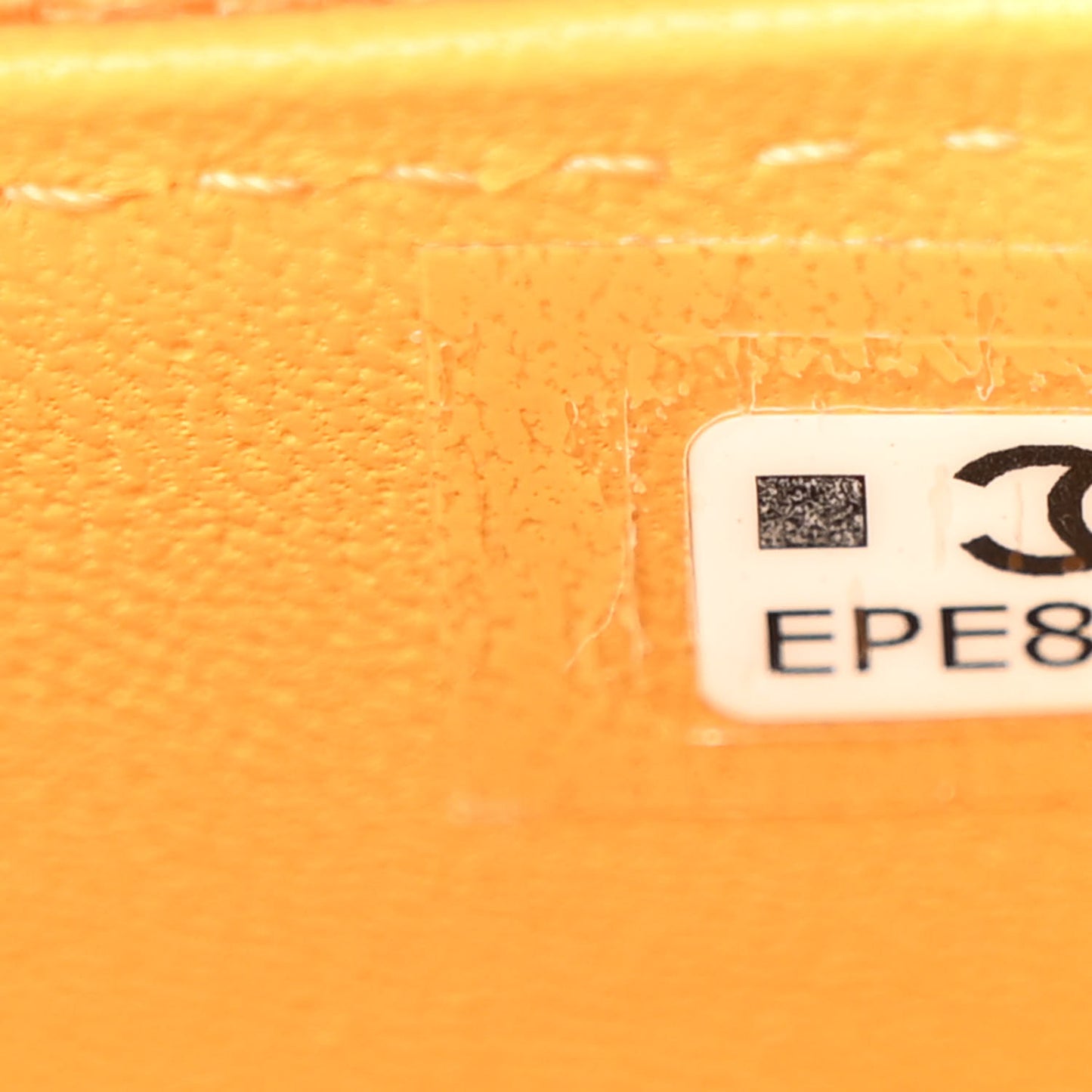 Lambskin Quilted Flap Phone Holder With Chain Yellow