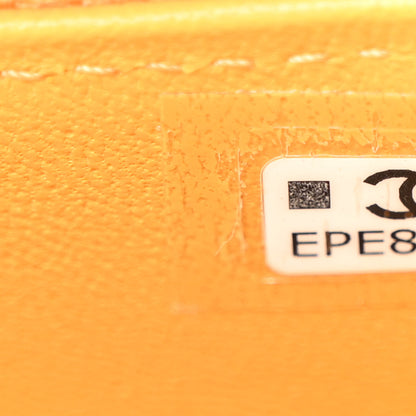 Chanel Lambskin Quilted Flap Phone Holder With Chain Yellow 8 of 15