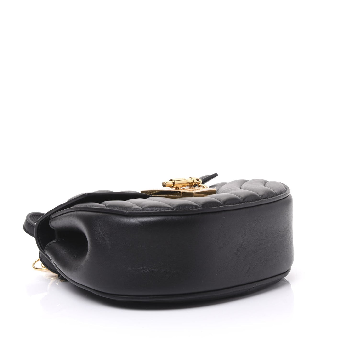 Calfskin Quilted Mini Drew Bijou Shoulder Bag Black