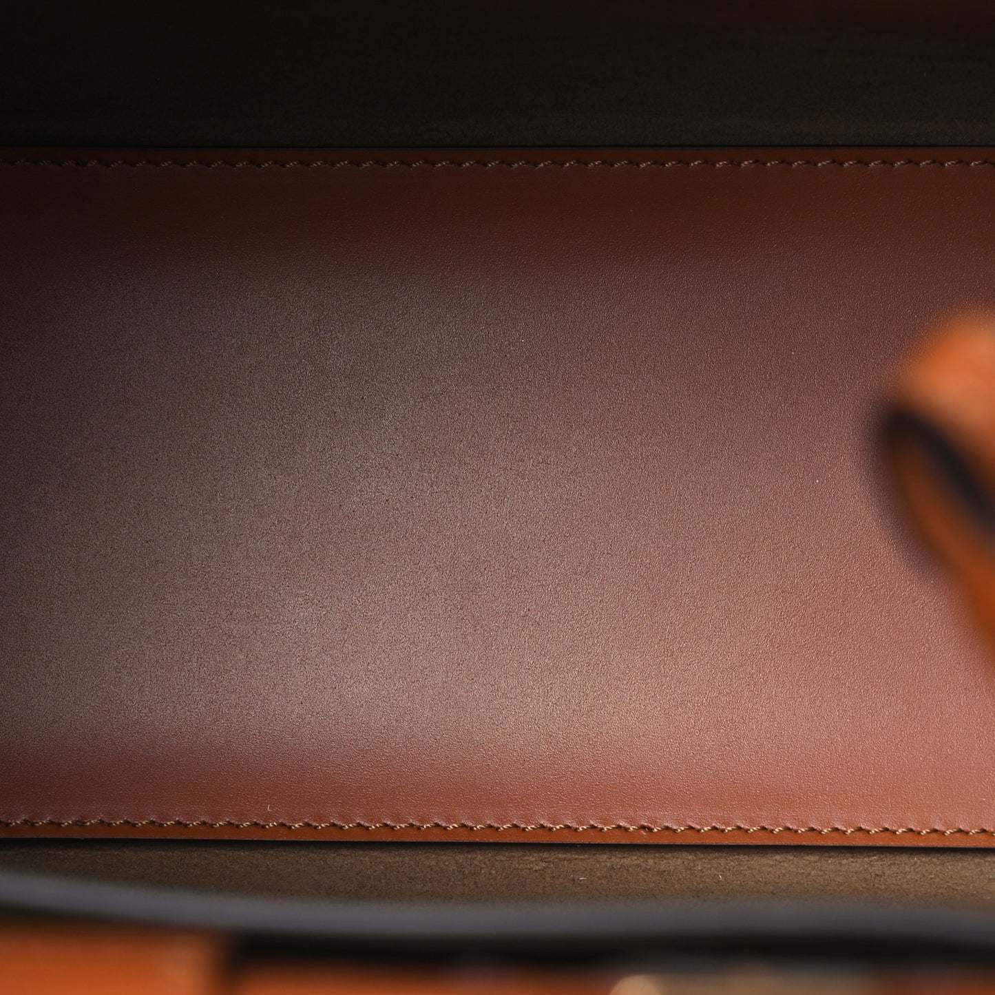 Vitello King Plexiglass Logo Embossed Small Fendi Sunshine Shopper Tote Cuoio