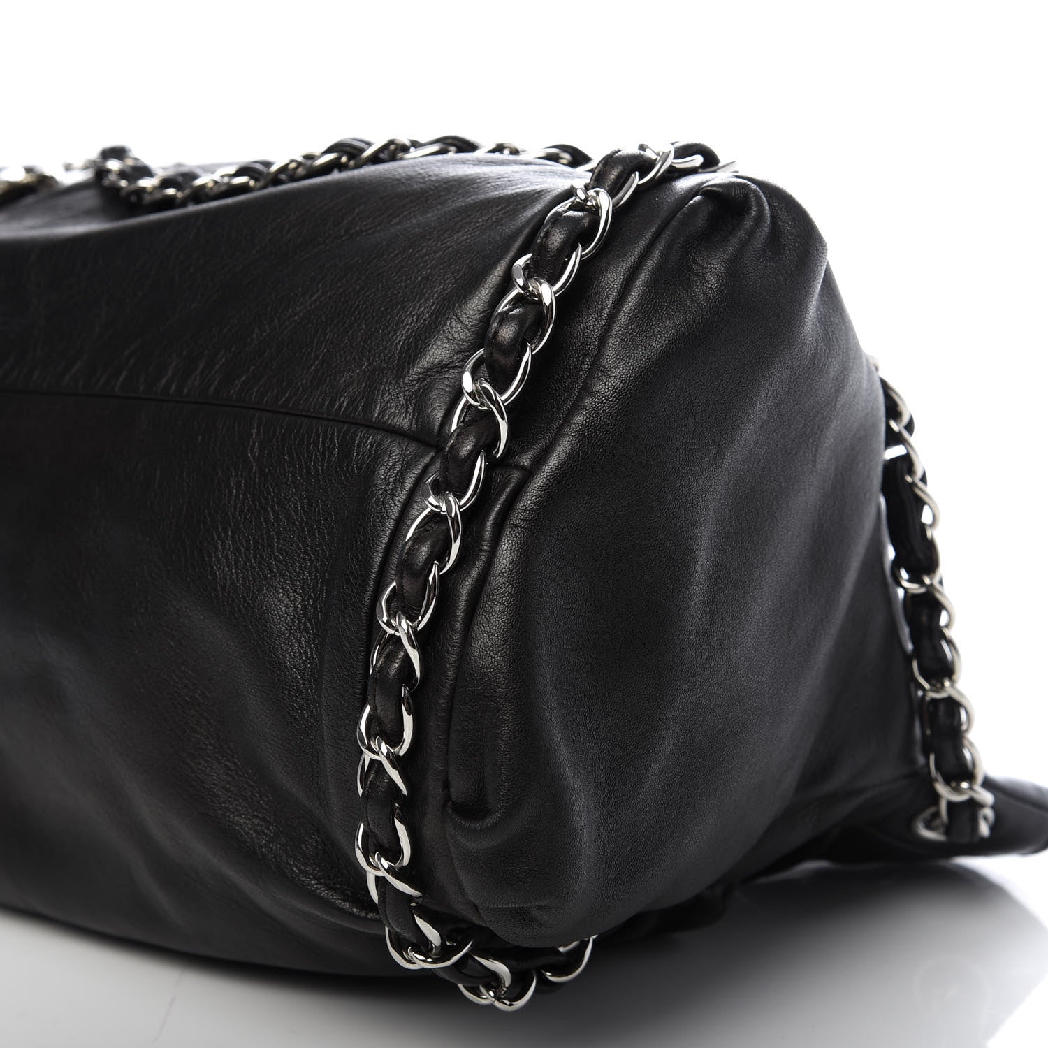 Chanel Lambskin Large Sharpei Shoulder Bag Black 7 of 9