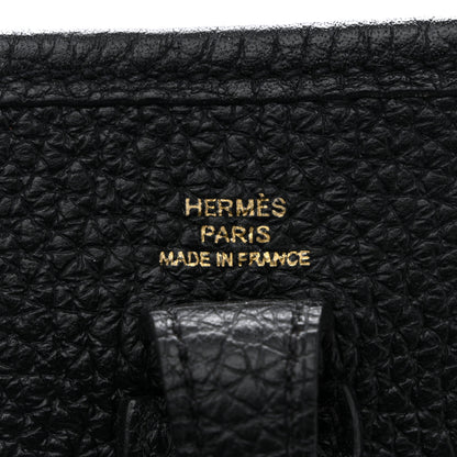 Hermes Taurillon Clemence Evelyne TPM Black 6 of 13