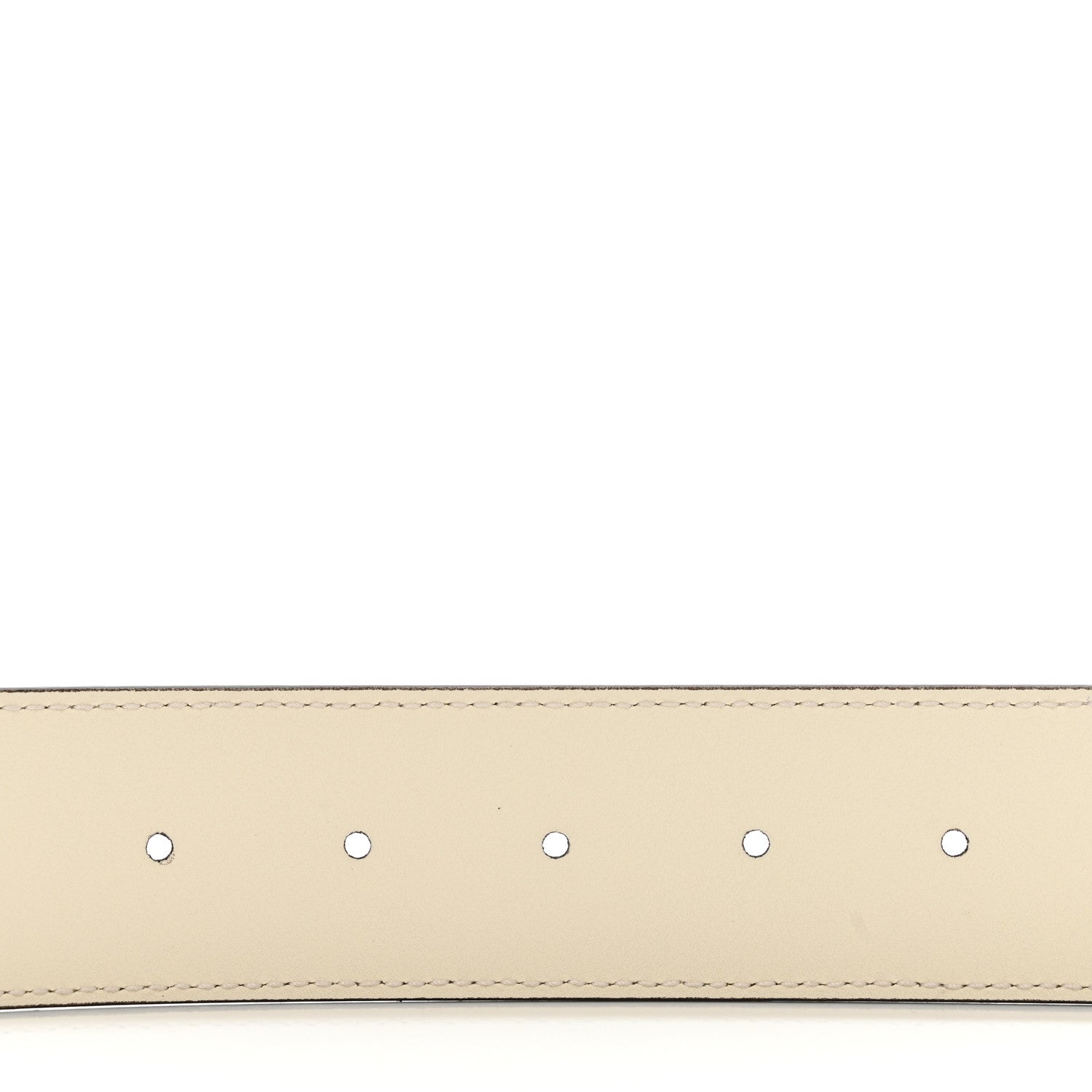 Gucci Plutone Calfskin Palladium Double G 40mm Belt 80 32 Mystic White 4 of 6