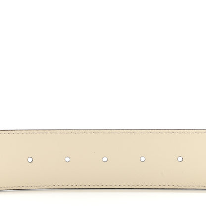 Gucci Plutone Calfskin Palladium Double G 40mm Belt 80 32 Mystic White 4 of 6