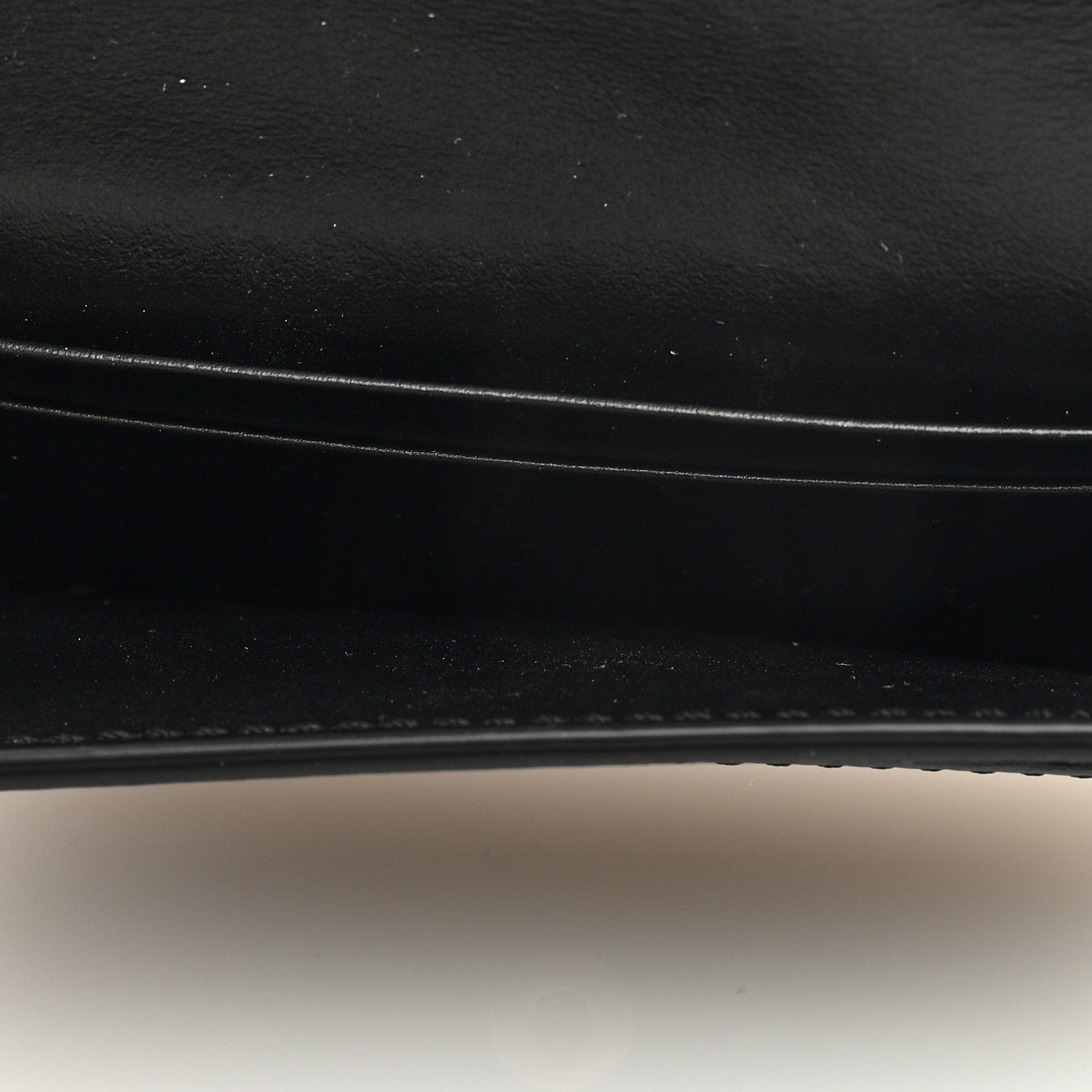 Celine Shiny Calfskin Triomphe Flap Card Holder Black 5 of 6