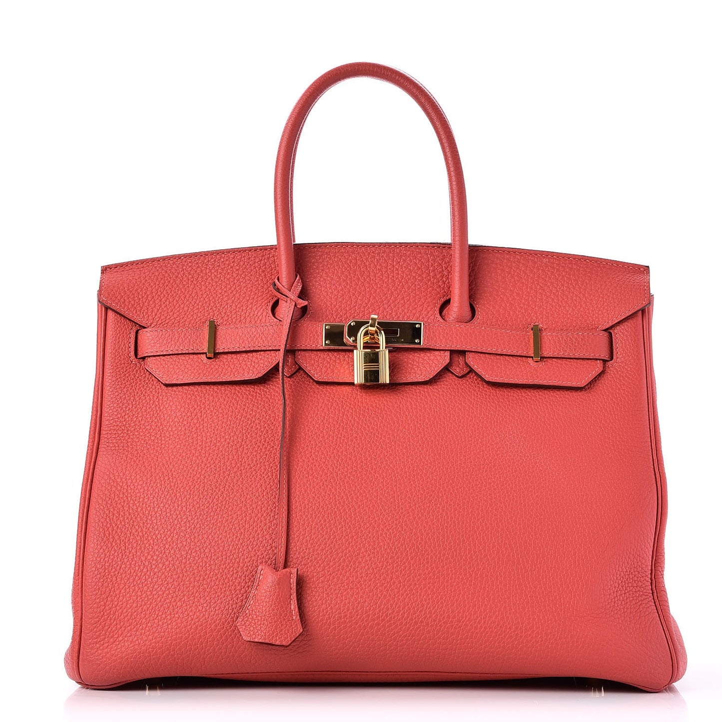 Togo Birkin 35 Rouge Pivoine