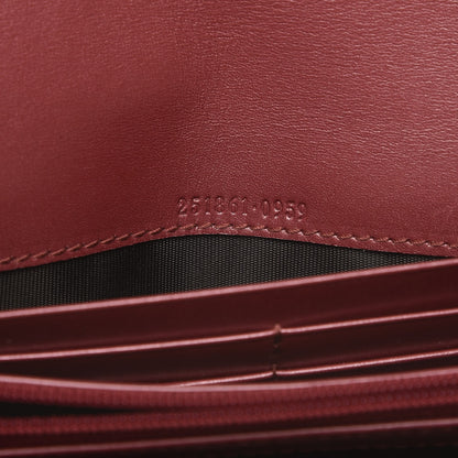 Gucci Shine Guccissima Lovely Heart Continental Wallet Tibet Red 6 of 8